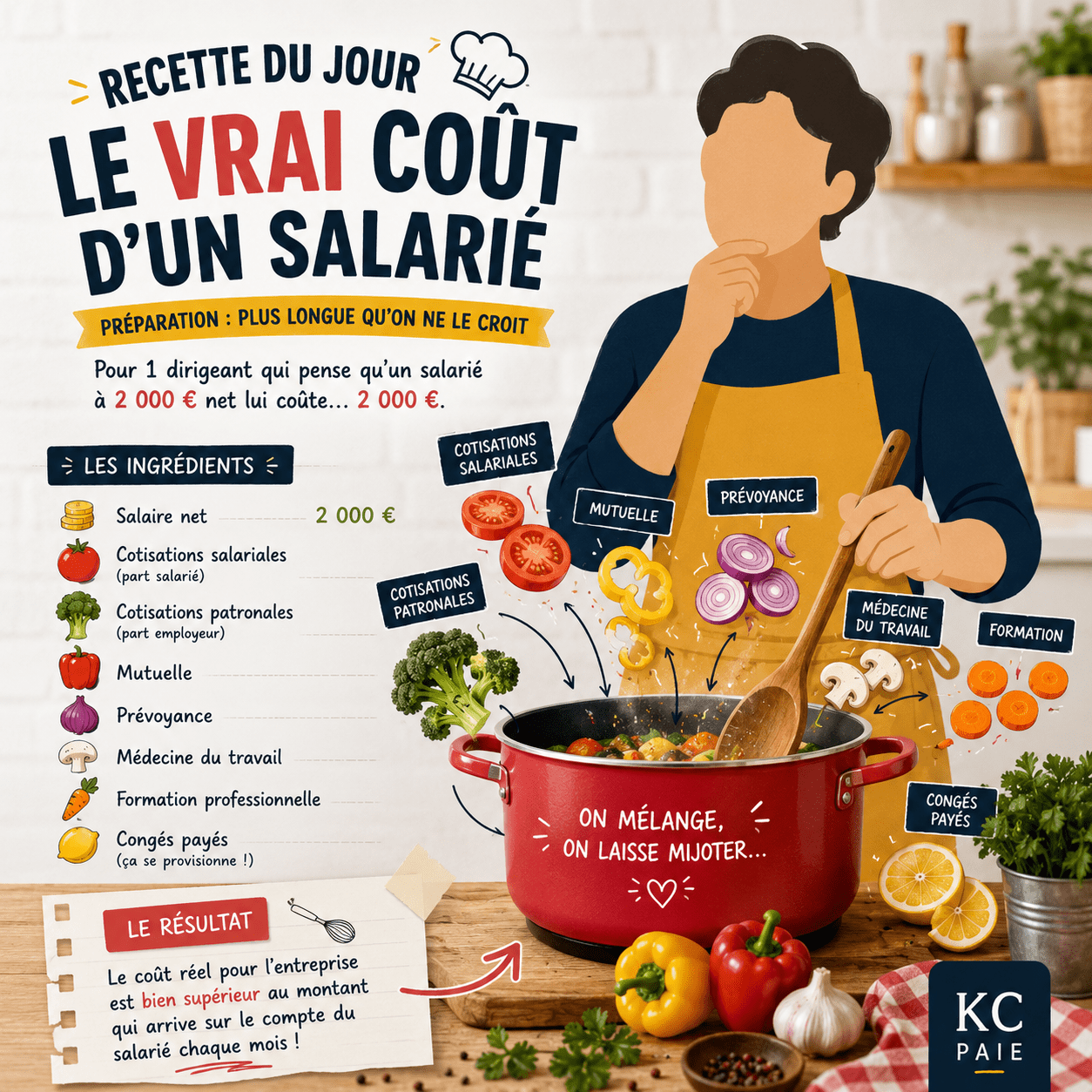 Le vrai coût d&rsquo;un salarié à 2 000 € net.